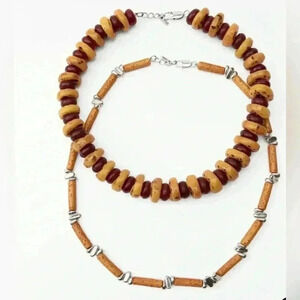 🔥🔥Zara 2 pack Resin bead necklace